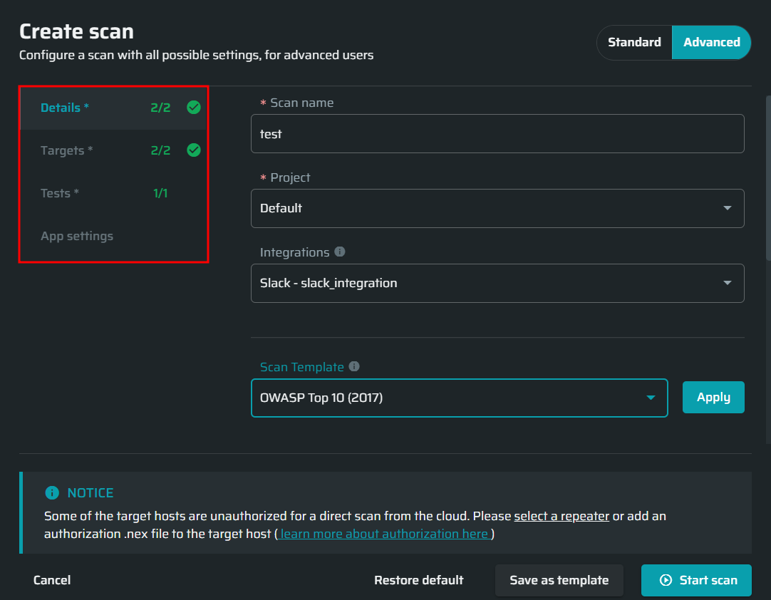 new-scan-dialog